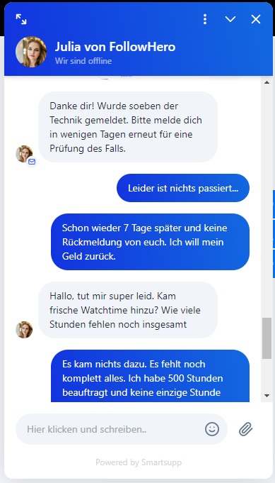 Schäfer SEO - FollowHero Support Chat 2